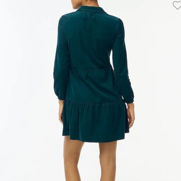 JCrew Corduroy Collared Mini Shirtdress Dress - Picture 2 of 11